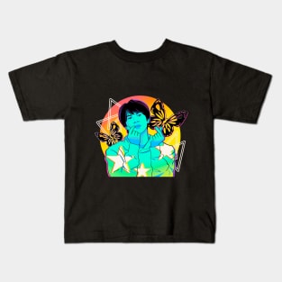 Vaporwave Worldwide Handsome Jin Kids T-Shirt